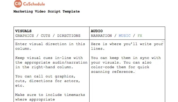 Writing Video Scripts for Marketing