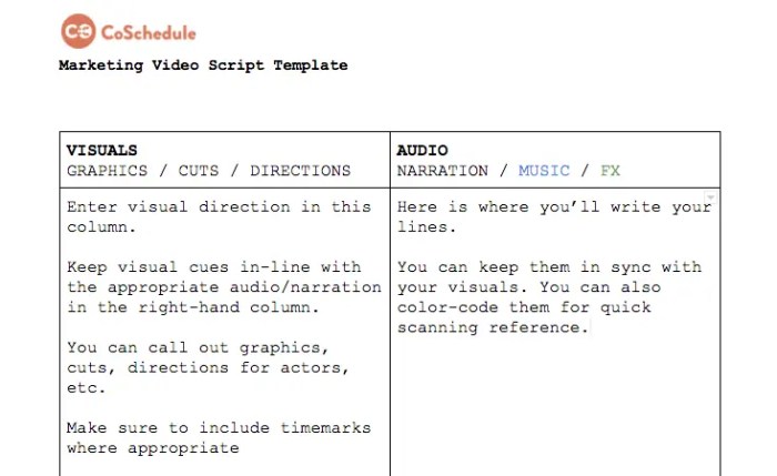 Writing Video Scripts for Marketing